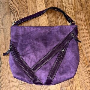 Vintage Rosetti Suede Purse Handbag/Shoulder Bag